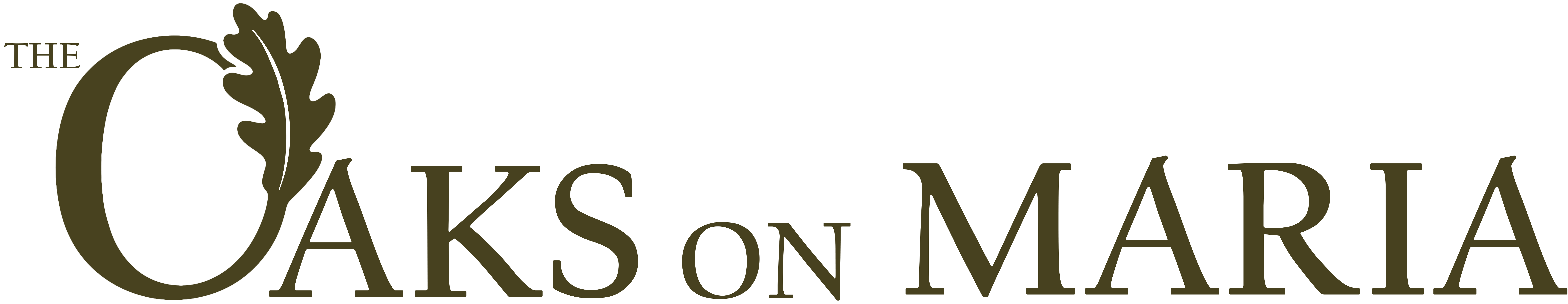 The Oaks on Maria logo